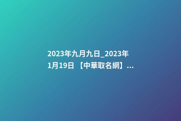 2023年九月九日_2023年1月19日 【中華取名網】與深圳市XX投資管理有限公司簽約-第1張-公司起名-玄機派